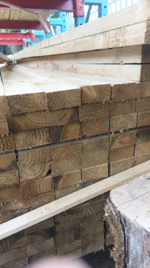 Tanalised Timber 3" x 1.5" (100 x 38mm) 12ft (3.6m) length