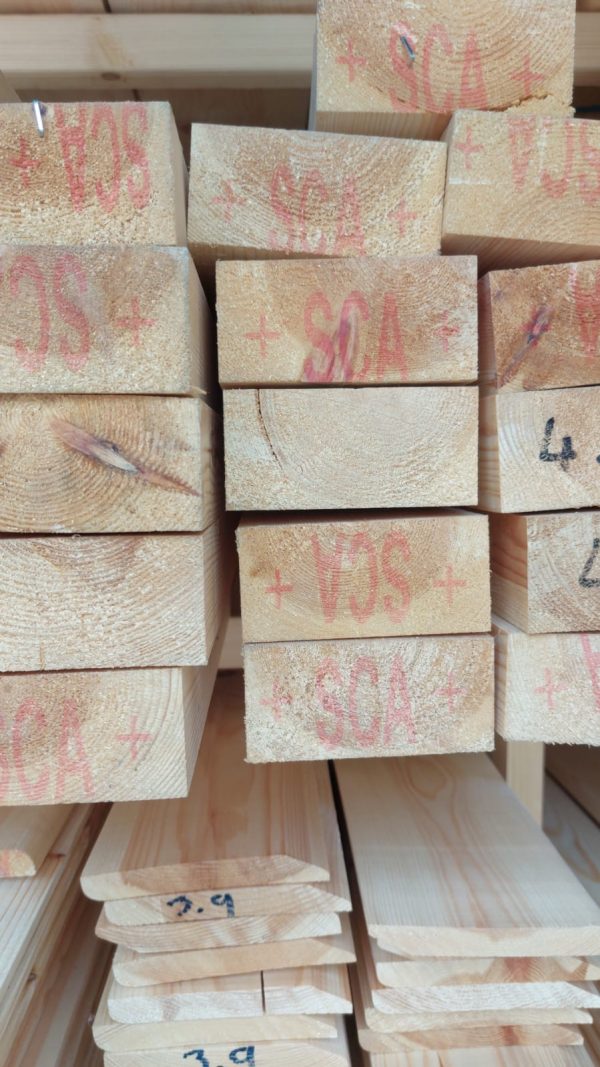 Planed Square Edge (PSE) Redwood 4" x 2" (50 x 100mm)